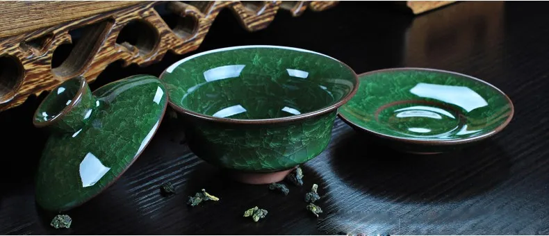 Кофейный чайный сервиз Gaiwan фарфоровый ледяной керамический горшок чайная чашка