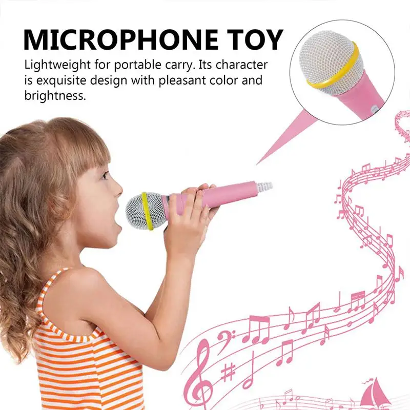 

2Pcs High Simulated Microphone Prop Lip-synching Wireless Props for Kids