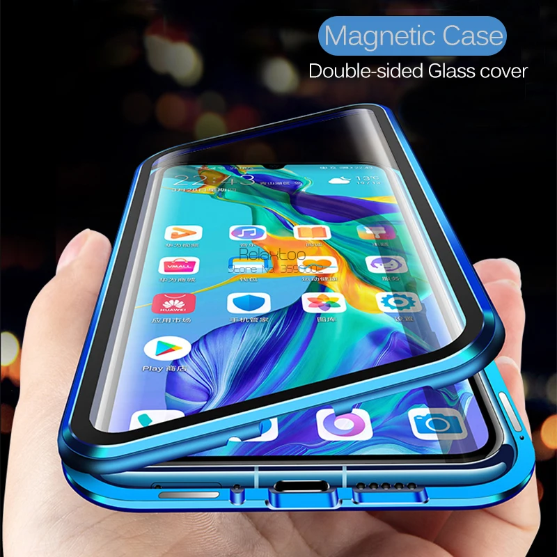 Чехол магнитный Relaxtoo для Huawei (P30/P30 Lite/P30 Pro/Honor 20 pro/Honor 20/Nova 5T) 5 цветов закаленное