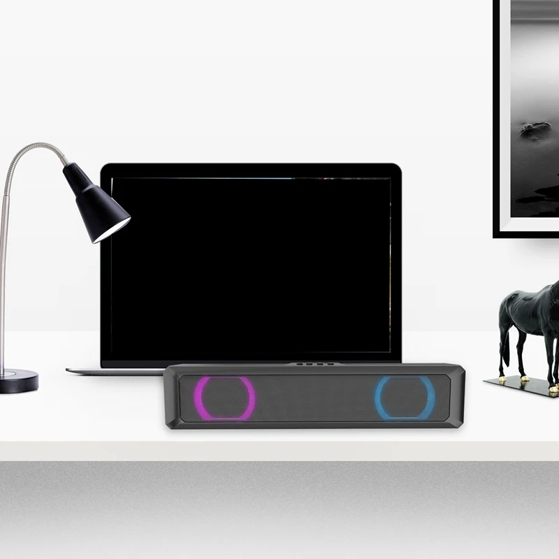 Длинная Колонка RGB Bluetooth USB источник питания колонка с цветсветильник Подходит