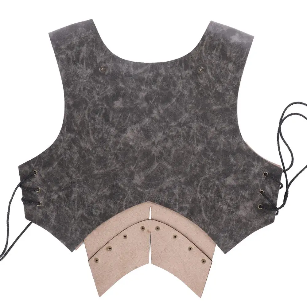 Viking LARP взрослый костюм Броня из искусственной кожи воин средневековый рыцарь