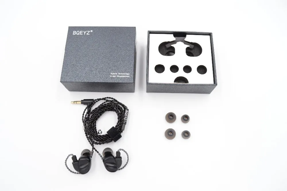 BQEYZ KC2 2BA+ 2DD гибридные наушники вкладыши HIFI бас DJ Monito спортивные наушники для бега наушники с микрофоном