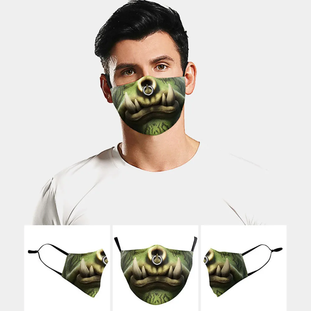 NEW Funny Orcus Mouth Women's Men Unisex Cosplay Halloween Masks Breathable Cycling Face-Dustproof Adult Party Xmas Mask |