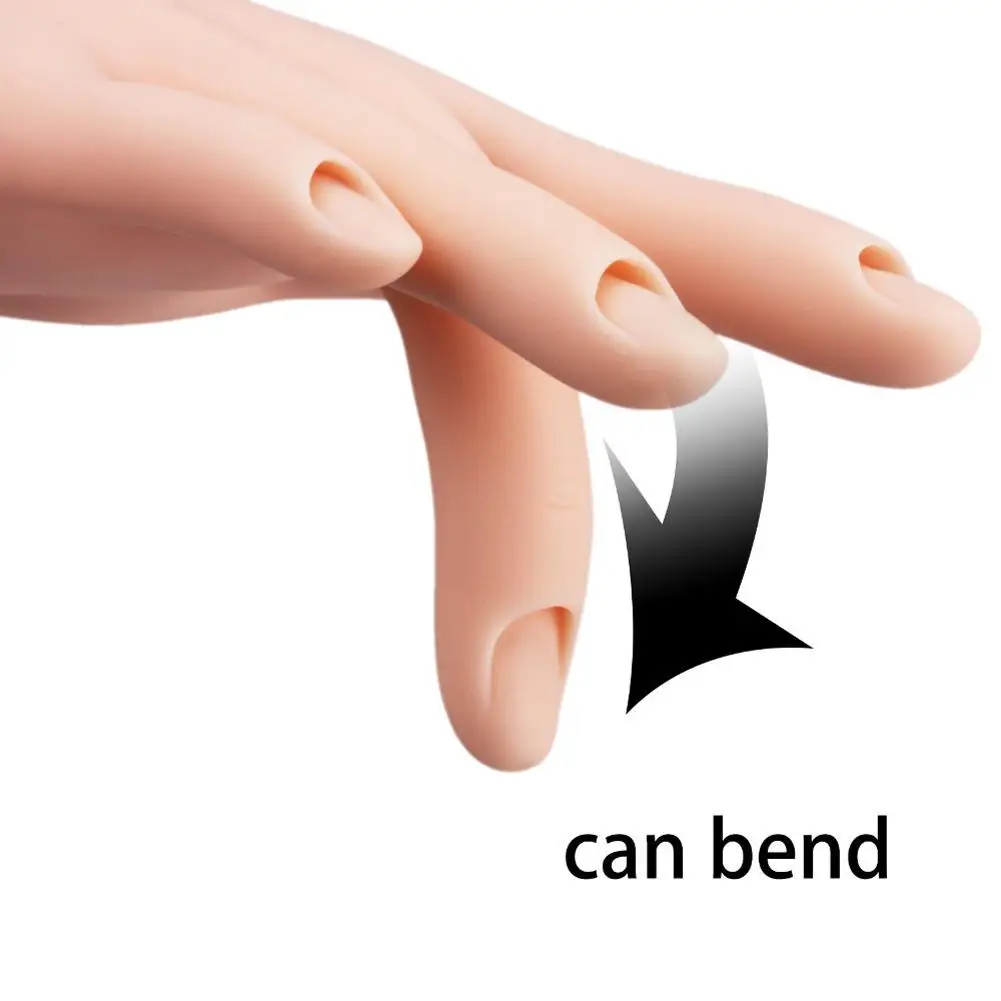 

Nail Art Practice Soft Plastic Model Hand Training Tool for Acrylic/Gel
