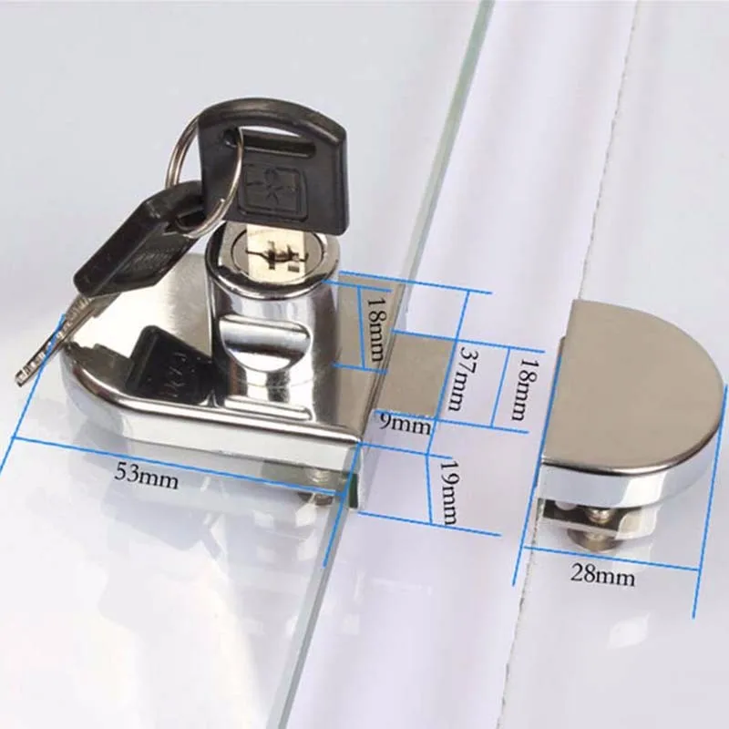 Двойной стеклянный дверной замок торговые центры витрина мобильный телефон