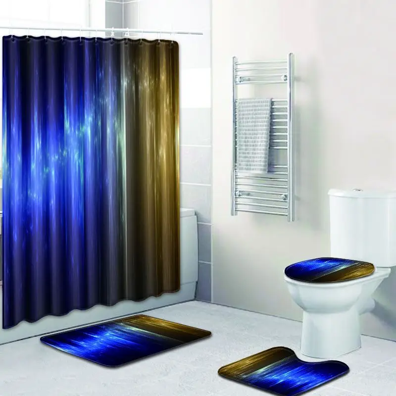 Красочные Шторки для душа с принтом ванны водонепроницаемый из полиэстера ткань