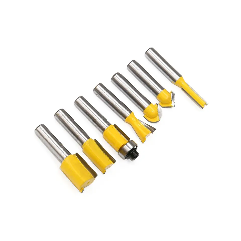 CSS 12 шт. фреза Набор фрез 8 мм Фреза Карбид хвостовик фрезы Деревообработка