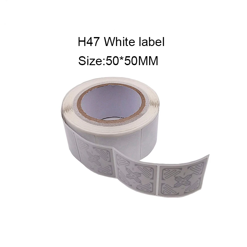 50 шт. ISO18000 6C метка Диапазона UHF RFID пассивный H47 этикетка квадратные клей Стикеры
