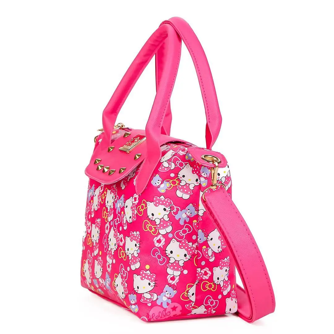 Sanrio сумка через плечо с рисунком Hello Kitty милая женская модная из искусственной