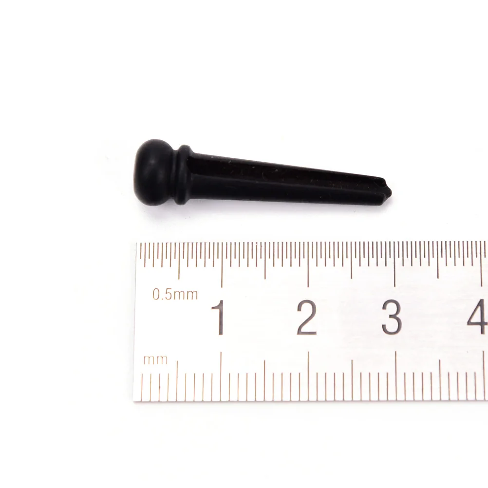6 шт. штыри для моста эбеновое дерево акустическая гитара штырь с 4 мм корпусом