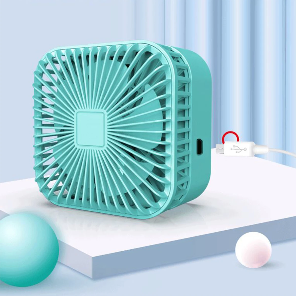 

New Mini Fan Folding Retractable fan Rechargeable Desktop Fan Portable fan for Office Outdoor