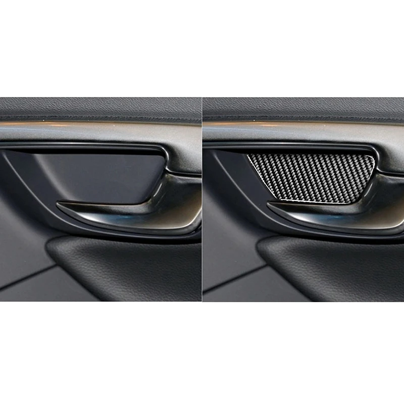 

Carbon Fiber for Volvo S60 V60 XC60 10-18 Interior Door Bowl Panel Trim Cover Door Handle Accessories Sticker