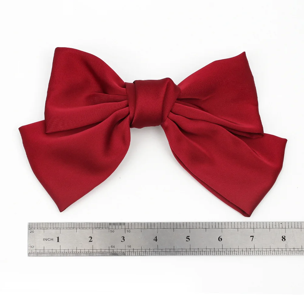 

Fashion Big Bow Hairpin Cute Barrette Pink Hair Clip Women Girls Hairgrip Korean Oversize Bowknot Satin Hair Accessories