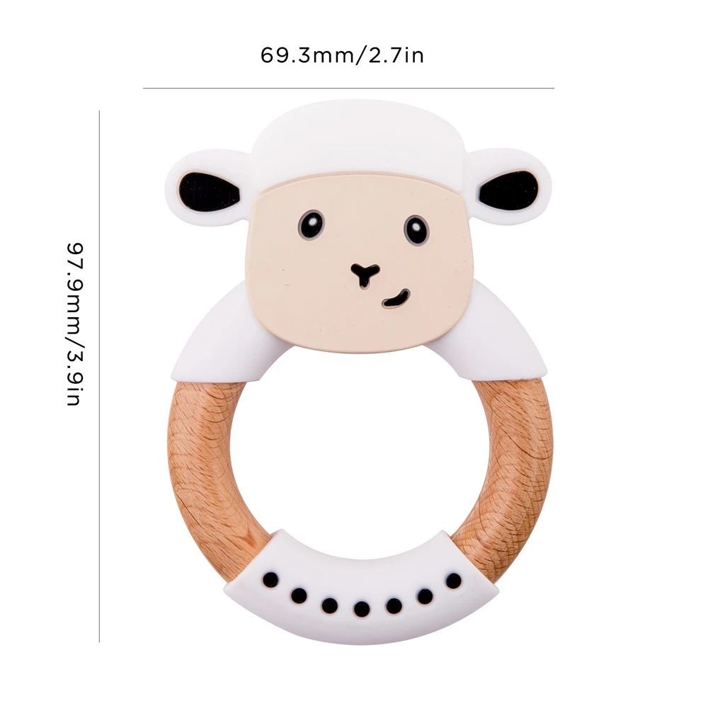 5 шт. Силиконовые Зубные кольца для детей из бука|Детские прорезыватели| |