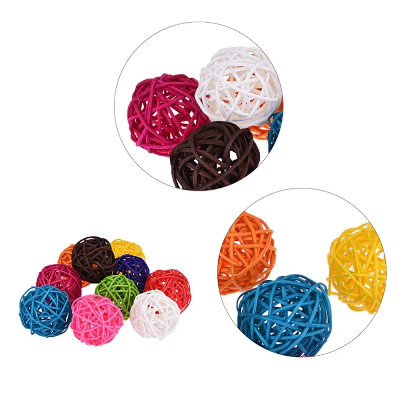 Клетка для домашних птиц аксессуары попугаев цветные игрушки из ротанга