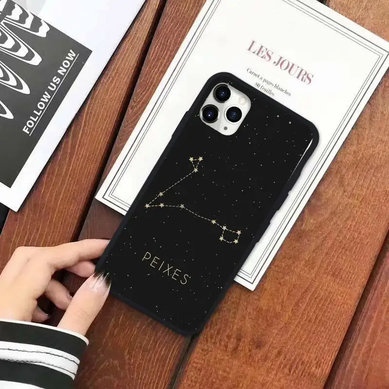 

12 constellations zodiac signs Phone Case for iPhone 11 12 pro XS MAX 8 7 6 6S Plus X 5S SE 2020 XR