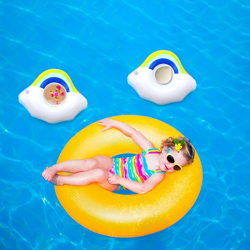 1 шт. надувная подставка для кружки единорог фламинго держатель напитков бассейн