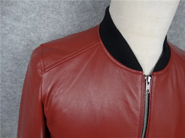 Фирменные новые 2021 Мужская натуральная кожаная куртка слим Фит Дубленка