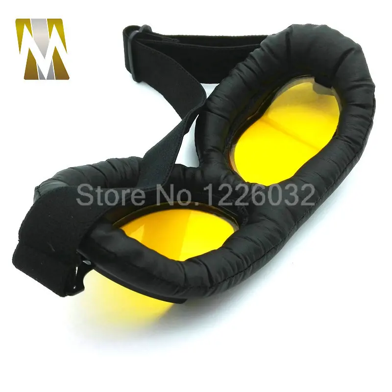 Черные солнцезащитные очки с янтарными линзами винтажные мотоциклетные