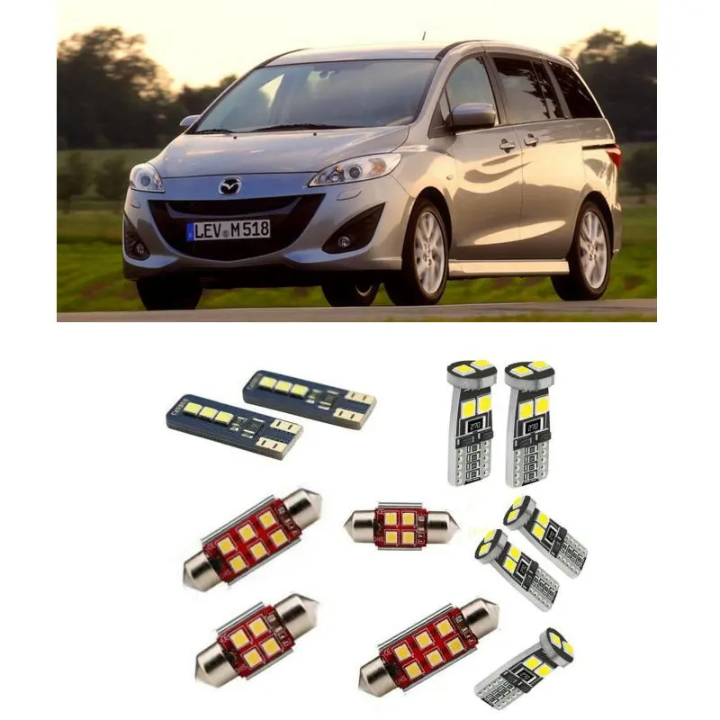 

Car Accessories Car Led Interior Light Kit For Mazda 5 mk2 2010 - 2016 Error Free White 6000K Super Bright