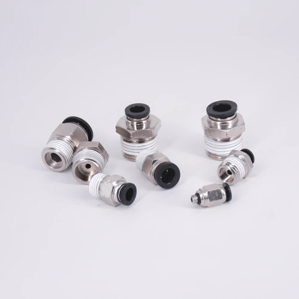1/" 1/4" 3/" 1/2" NPT Мужской x Fit 5/3" до 1/2" OD трубка пневматические воздушные фитинги нажимной разъем