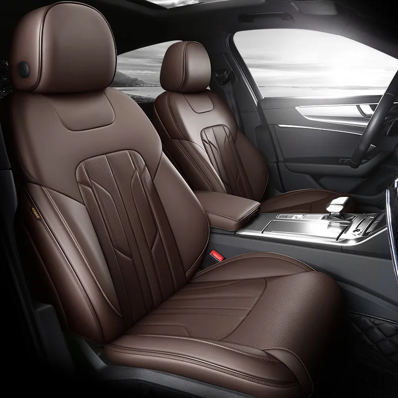 

Оригинальная Закрытая пятиместная подушка на сиденье, универсальный всесезонный чехол на сиденье из средней кожи, индивидуальный чехол на ...