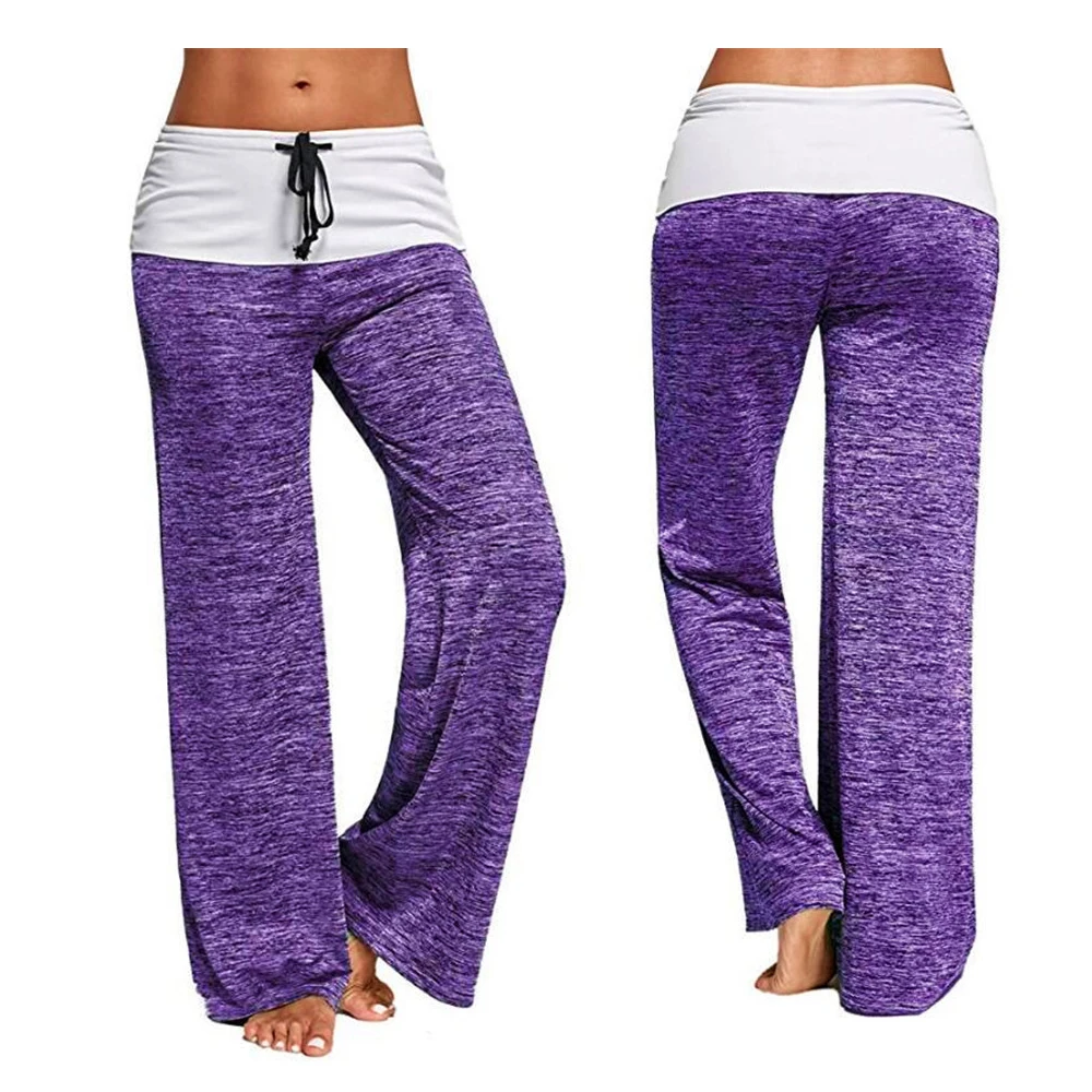 

Women Summer Thin Knit Trousers Black Wide Leg Loose Pants Ankle Length Pants Casual trouser Elastic Waist Plus Size Pants