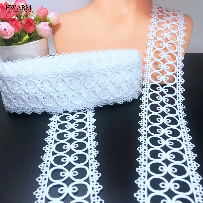 

10yard 5.5cm skirt lace sewing trim accessories DIY High Quality wedding dress christmas decoration african lace fabric ribbon