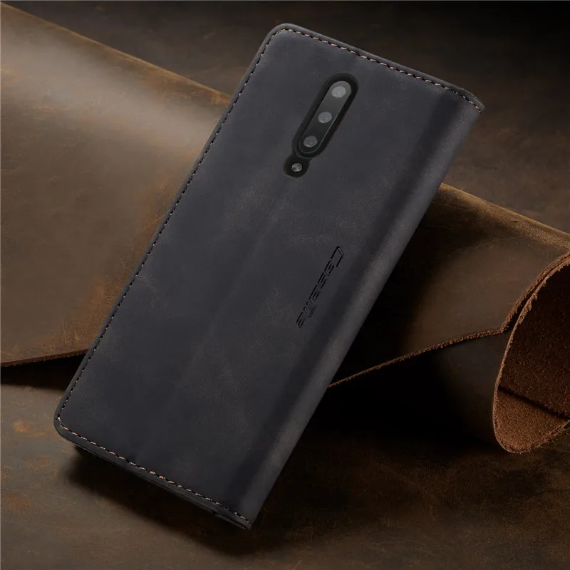 CaseMe Высокое качество Ретро Магнитный Флип-Стенд кожаный чехол для OnePlus 7 Pro кошелек чехол для One Plus 7 чехол для телефона Coque