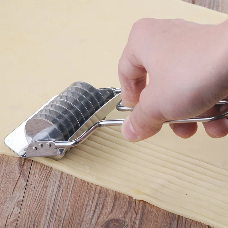 

Stainless Steel Noodle Cutter Manual Noodle Cutter Pasta Cutting Machine Noodle Striping Tool Kitchen Noodle Pasta Tools