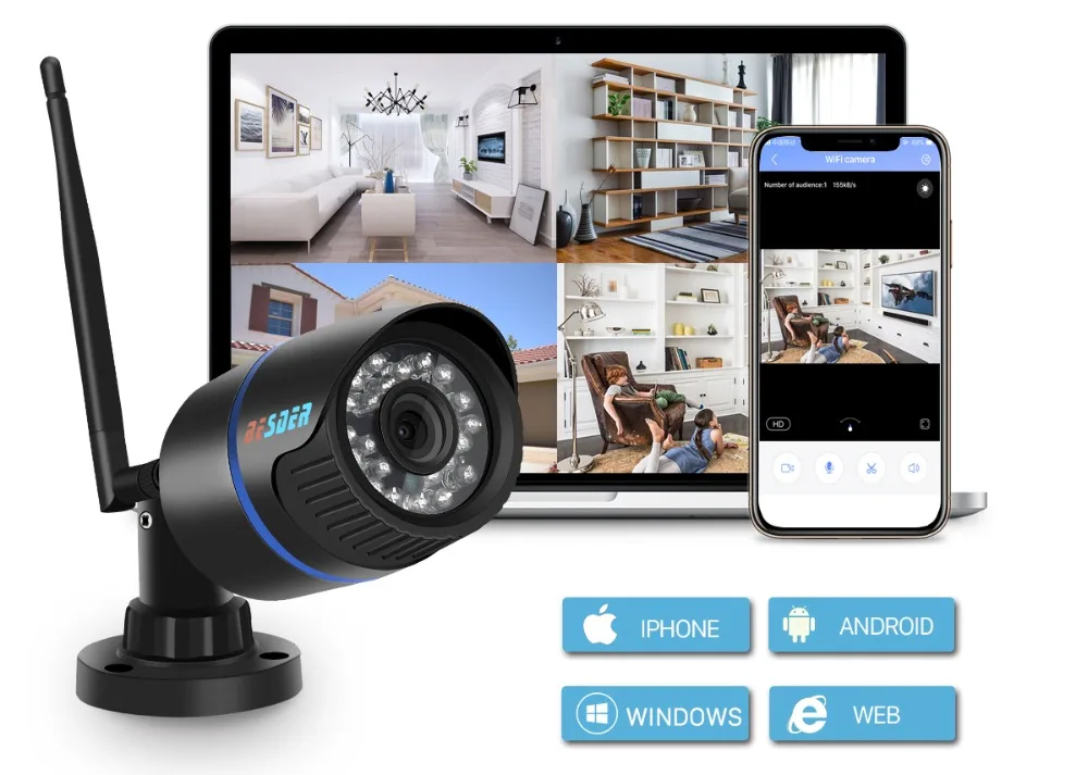 Besder Yoosee IP камера Wifi 1080P 960P 720P ONVIF Беспроводная Проводная P2P CCTV Bullet уличная камера с разъемом для карты MiscroSD Max 64G