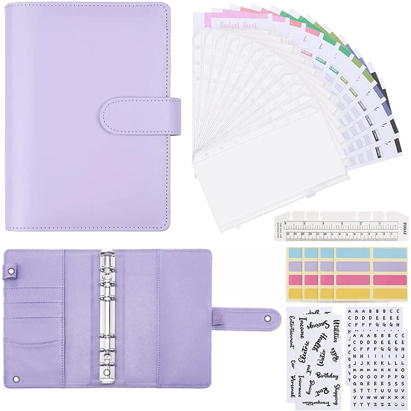 

Cash Envelopes for Budgeting,A6 Budget Binder Wallet , Expense Budget Sheets, A6 Binder for Money Saving Envelopes
