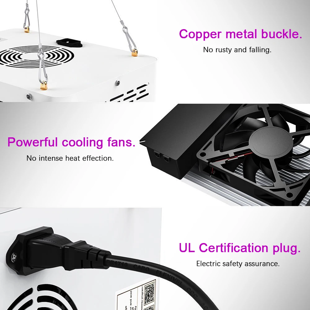 

XRYL 600W Full Spectrum AC85~265V Hydroponics Greenhouse Horticulture Vegs Flower Bloom Growth Phytolamp Light For Indoor Plant