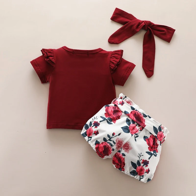 2020 Новые топы с круглым вырезом Одежда для новорожденных маленьких девочек