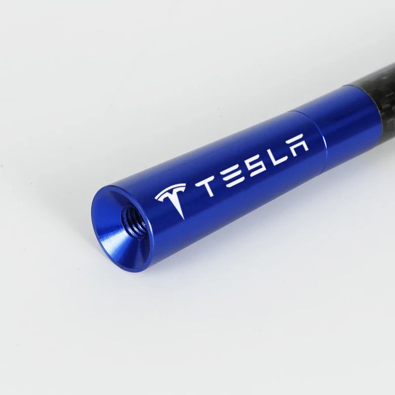 Автомобильная радиоантенна 12 см из углеродного волокна для Tesla model 3 X Y style Roadster