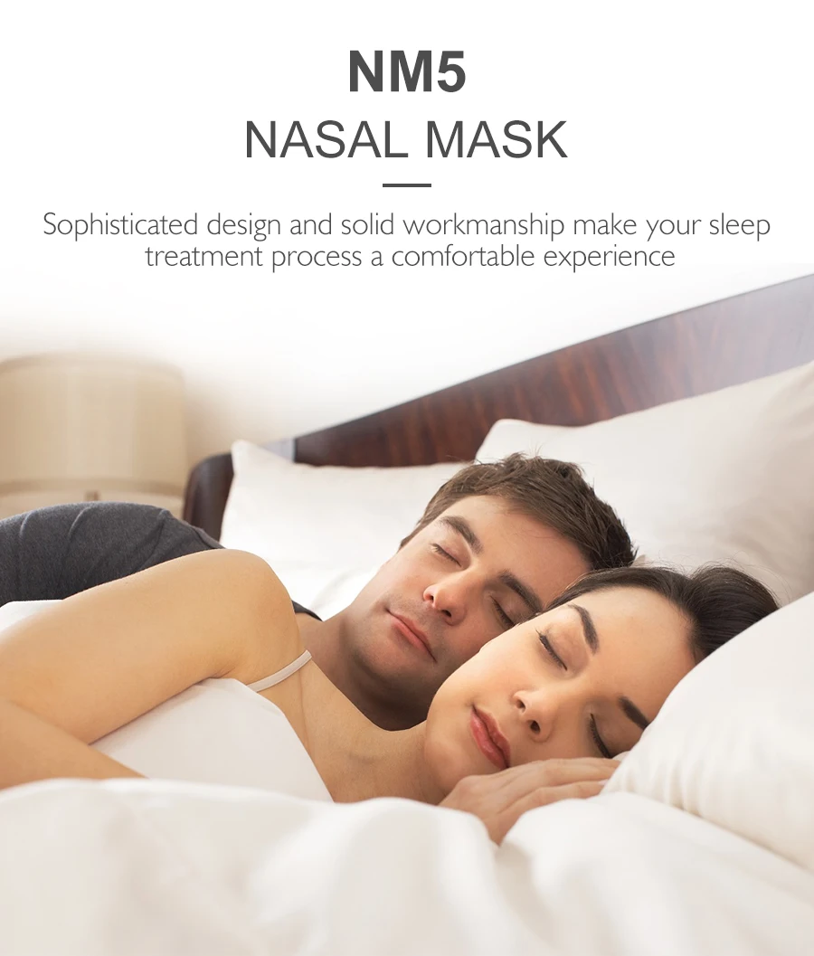Idunmed CPAP маска NM5 носовая маска с регулируемыми ремешками головной убор дыхательная маска для апноэ сна носовая маска против храпа лечение