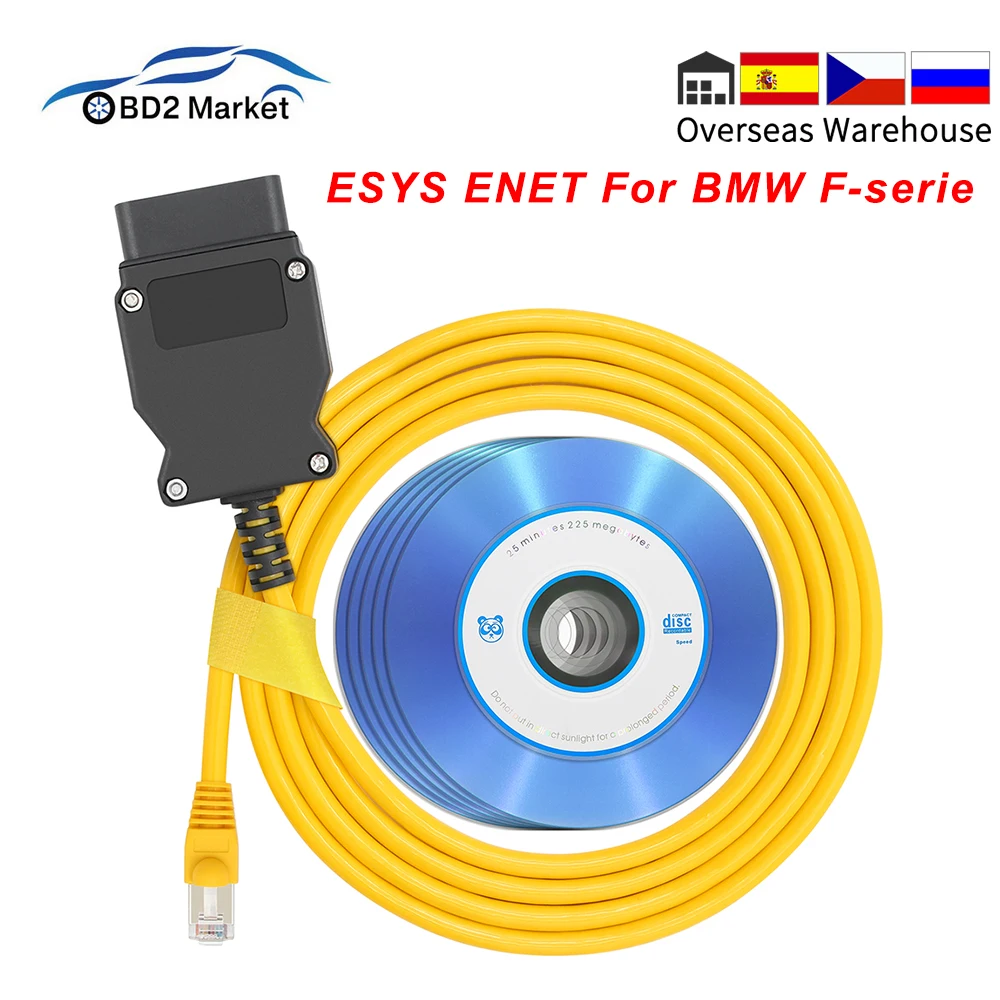 YDL ENET для BMW F серия Ethernet to OBD Интерфейс E SYS ICOM авто инструмент эбукодирования OBD2