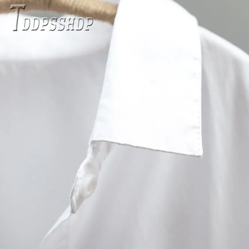 Женская хлопковая блузка с цветочной вышивкой размера плюс белые блузки новинка