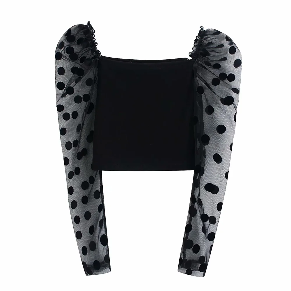 Женская трикотажная куртка с длинным рукавом полупрозрачная волнистым вырезом