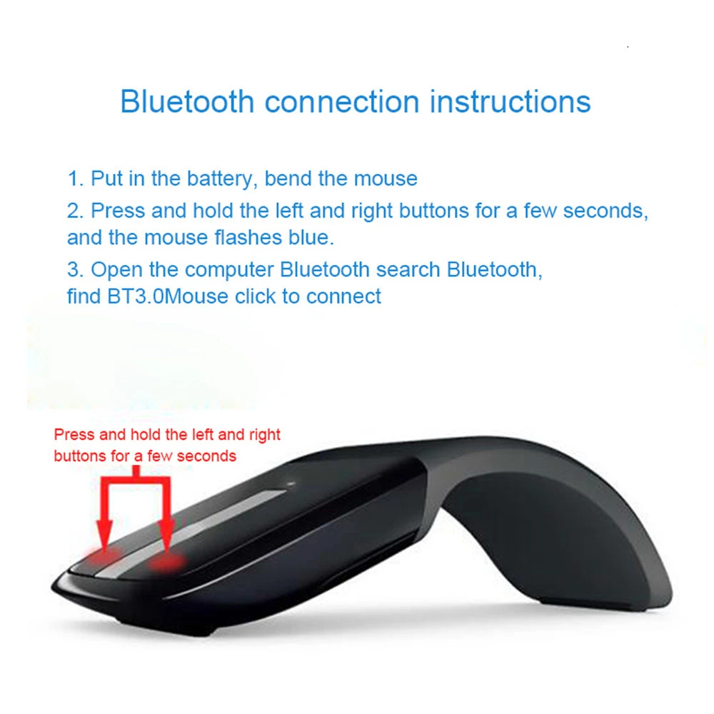 Bluetooth Беспроводная Мышь Arc Touch портативная эргономичная компьютерная Mause Складная оптическая мини-мышь для ноутбука Xiaomi microsoft PC