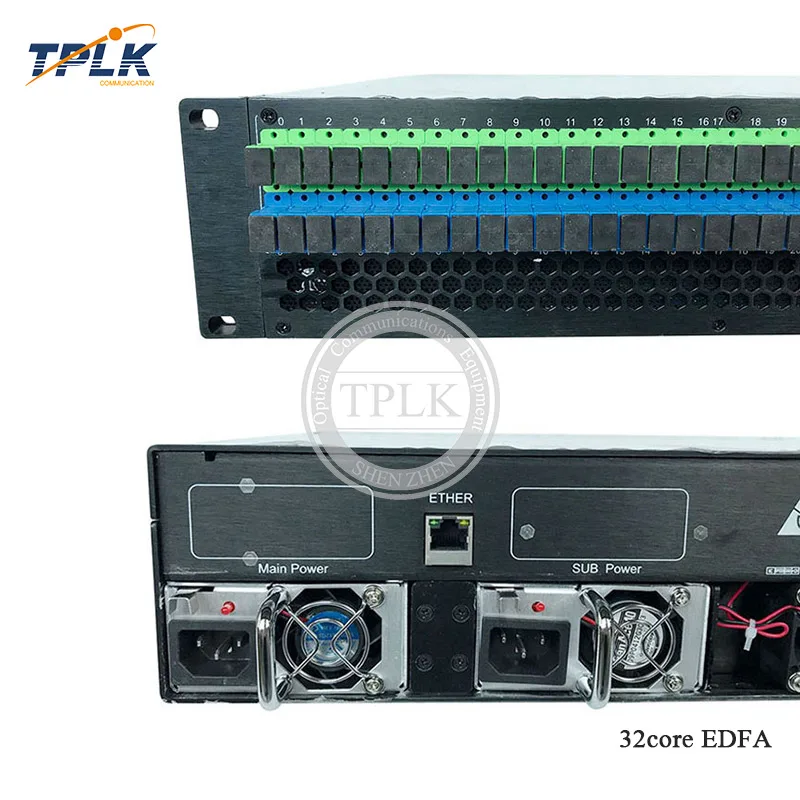 2U/80 Вт 32 порта 14/19/20/23 дБм с WDM CATV EDFA 1310/1490/Нм волоконно-оптический усилитель SC/APC-SC/UPC
