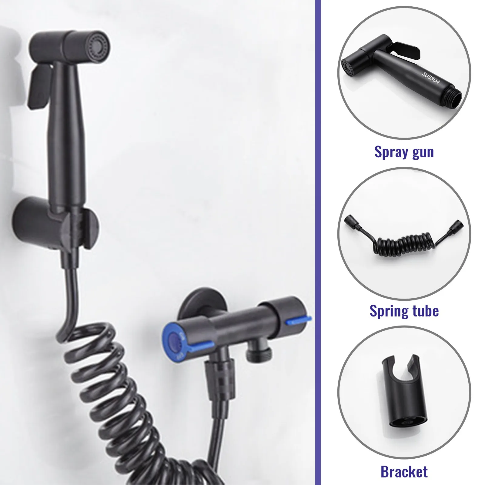 Ручной распылитель для биде подгузник из нержавеющей стали семейный набор