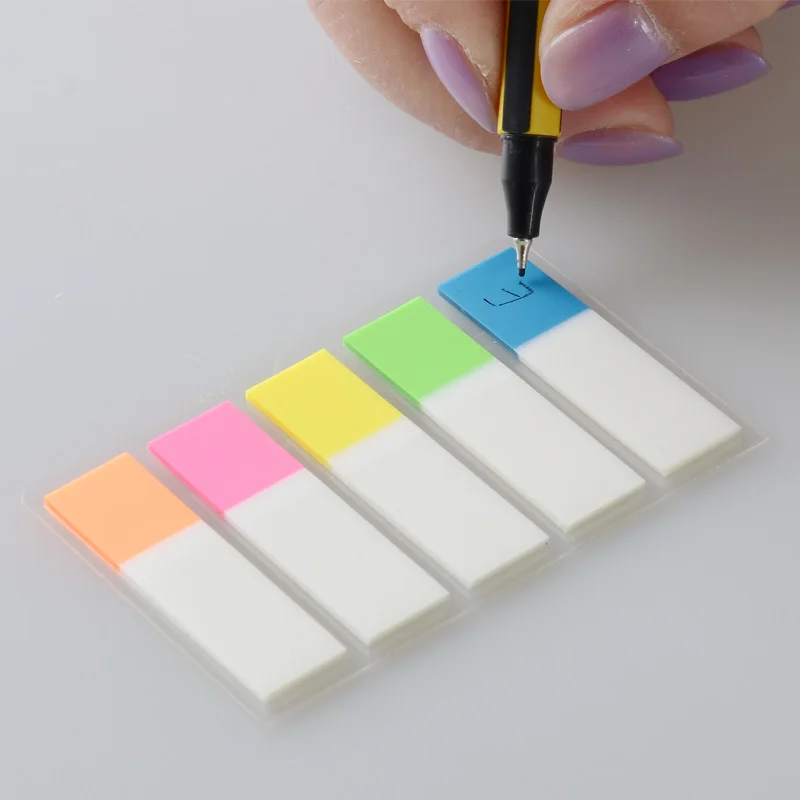 Блокноты для заметок Comix D6018 Easy Tab Notes Stick Color ful прозрачный голый 76x101 мм цвет ассорти