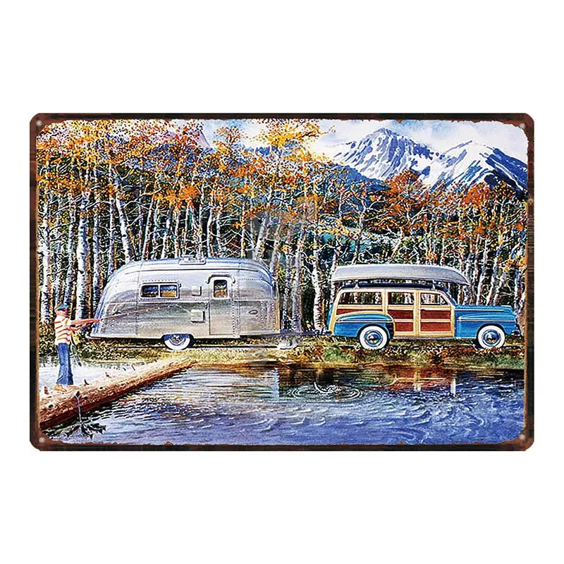 

Vintage Gas Station Poster Shabby Chic Metal Painting Retro Car Tin Sign Wall Bar Garage Home Art Decor 30X20CM DU-4486A