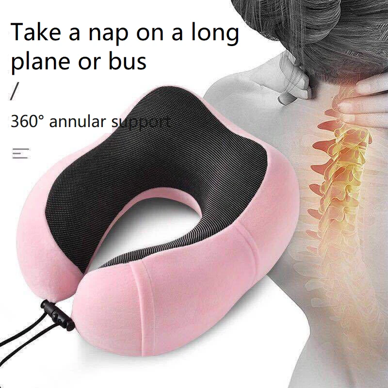 

Multifunctional U-shaped pillow memory cotton neck pillow skin friendly portable removable travel driving lunch break pillow