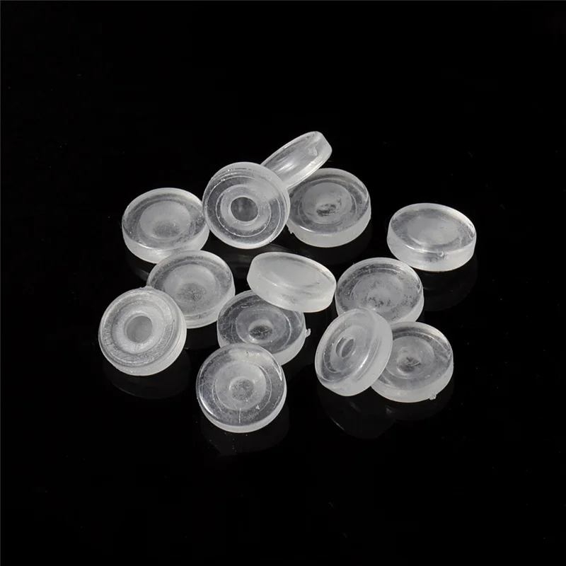 100 шт./лот серьги-клипсы аксессуары прозрачные пластиковые серьги-разделители