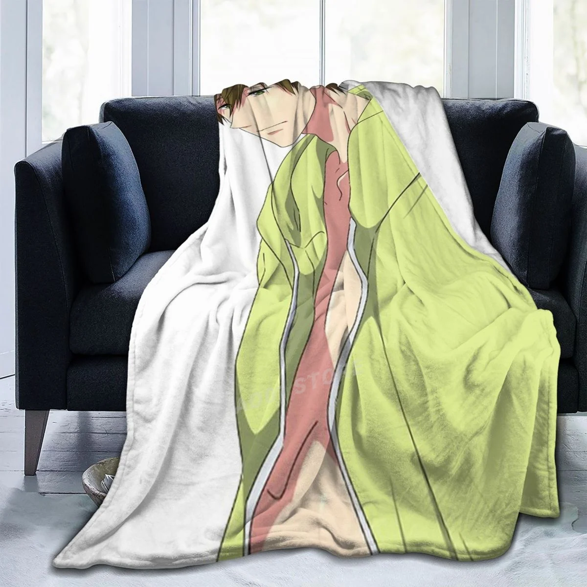 Tachibana Makoto 1 Throw Blanket Sherpa Bedding soft Blankets | Дом и сад