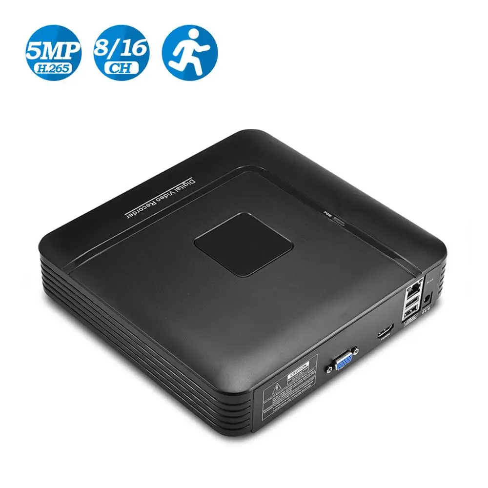 Видеорегистратор BESDER для системы видеонаблюдения H.265 Max 4K выход 16 каналов 5 МП 8 4