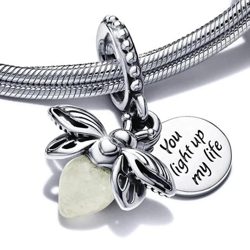 

100% 925 Sterling Silver Wholesale Rainbow Love Gift Lucky Charm Accessories Women Luxury Jewelry Charms diy Pandora Bracelet