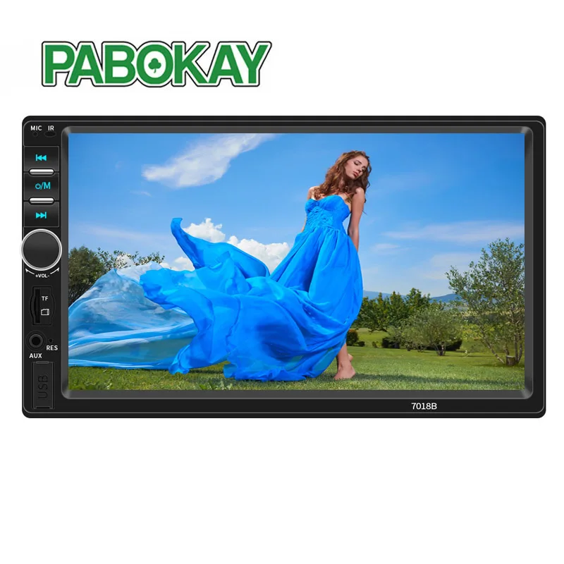 

7018B аудио автомобиля 7 дюймов 2 DIN Авто Радио Стерео сенсорный Экран Авто Радио Видео MP5 плеер Поддержка Bluetooth TF USB FM AUX